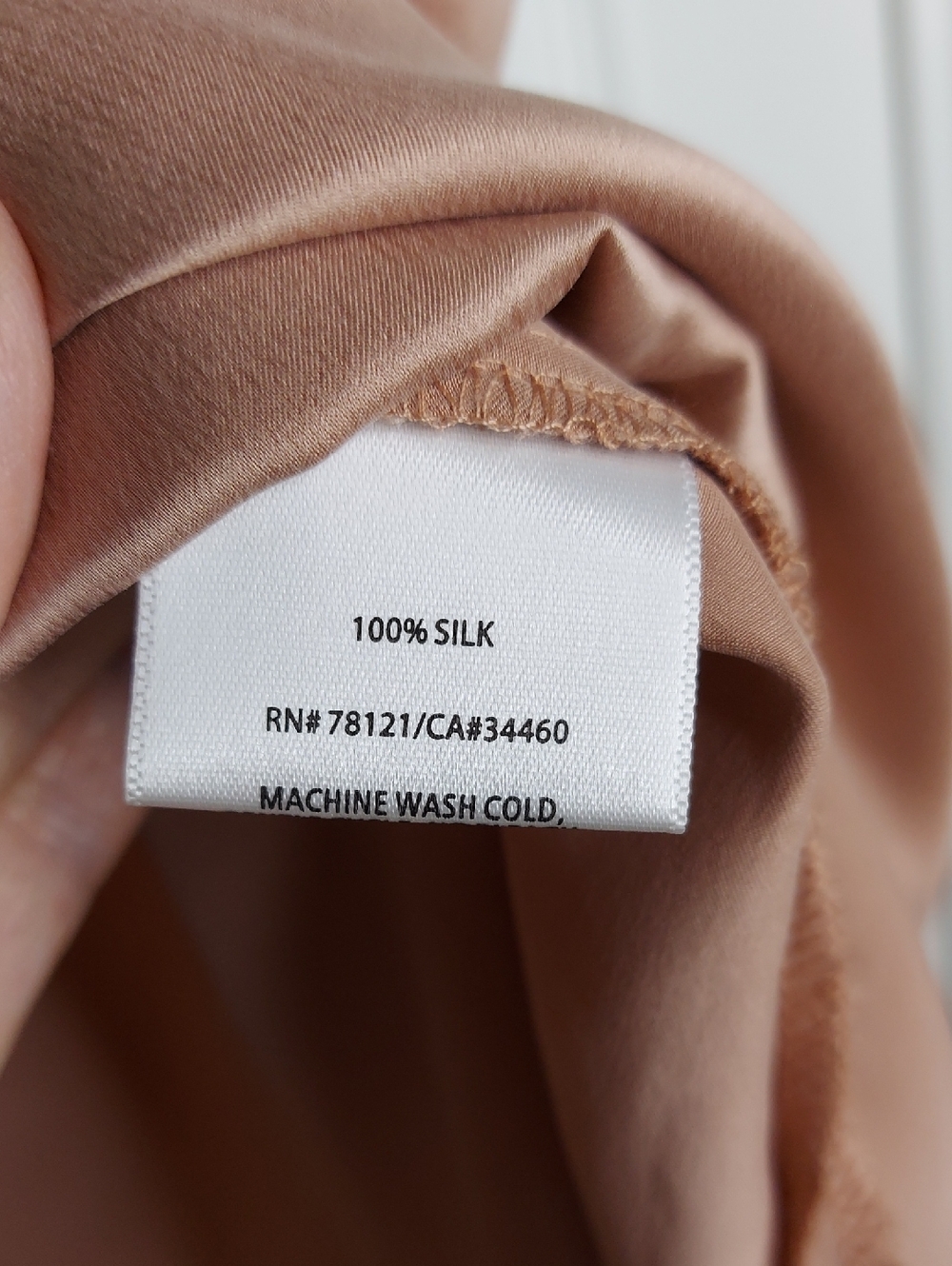 Eileen Fisher Tank, New!Size L, Silk Charmeuse, Pink Shell - Picture 9 of 10